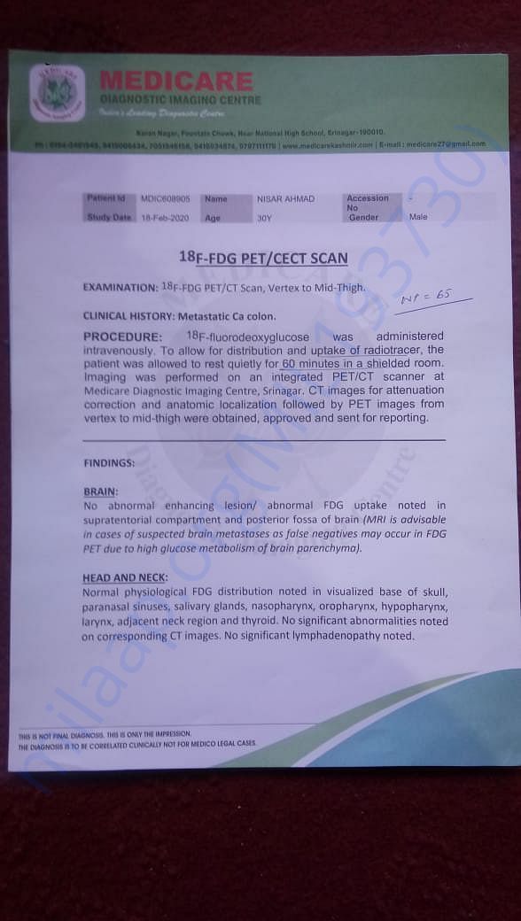 Medical report