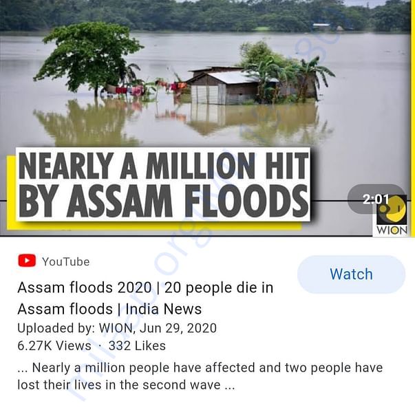 The current situation of Assam