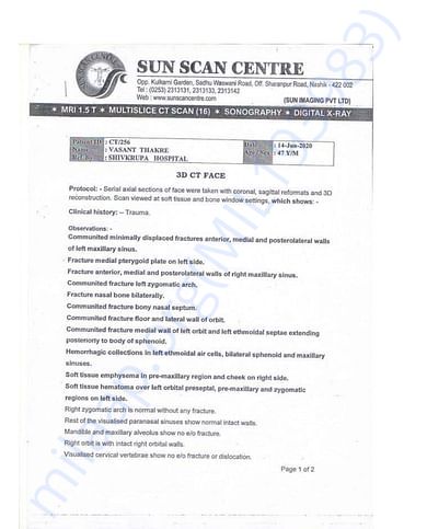 Medical report