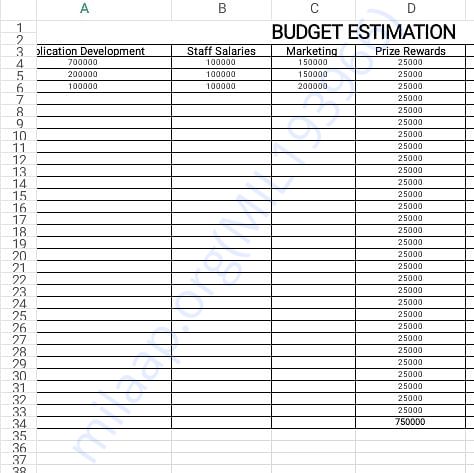 Estimation Letter