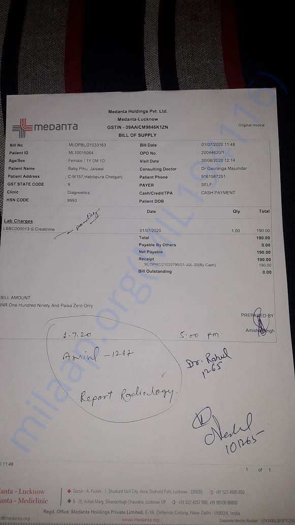 Medanta Pay slip
