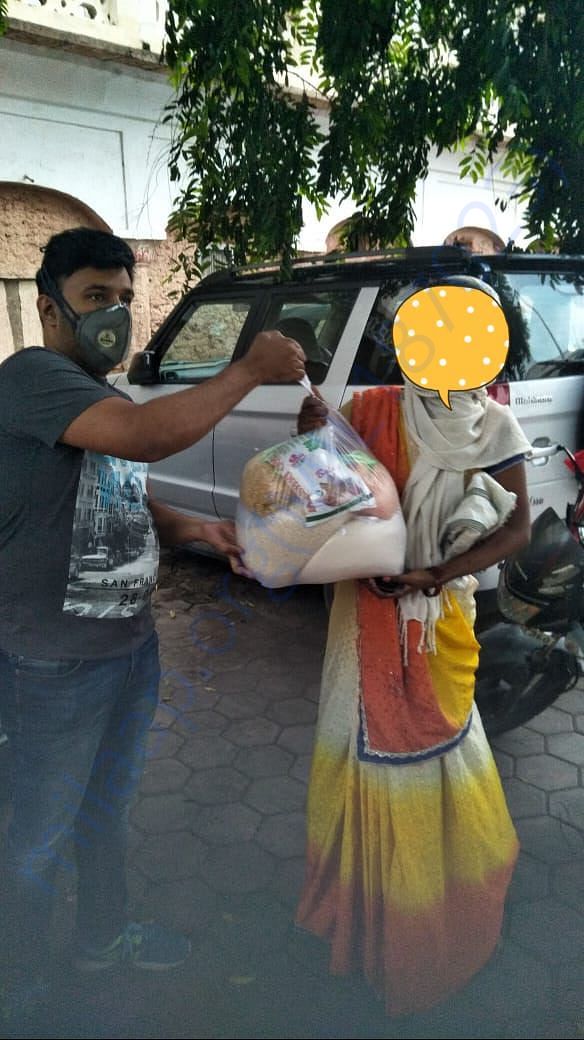 Ration Kit delivered to daily wager