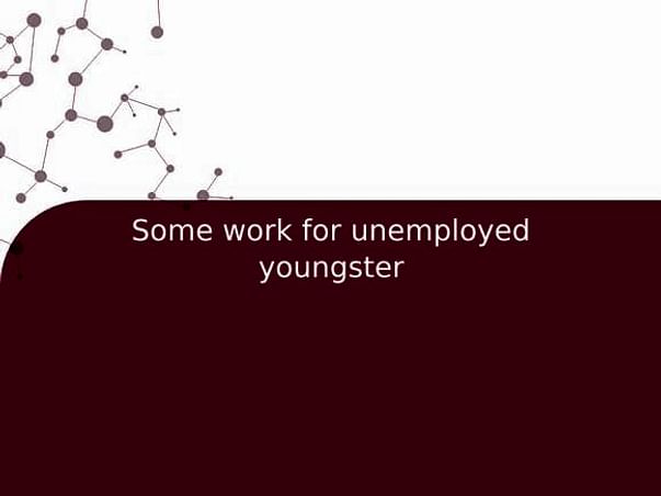 Some work for unemployed youngster