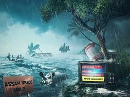 Assam flood relief camping