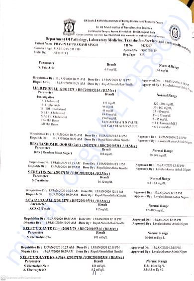 Blood Report