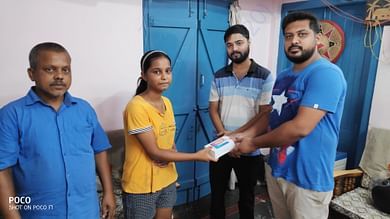 First smartphone handing over.