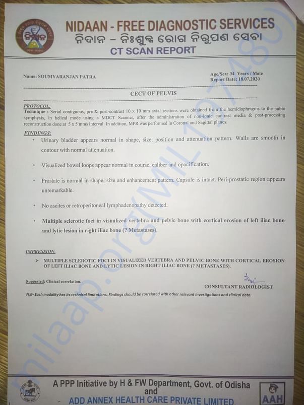 CT Scan Report