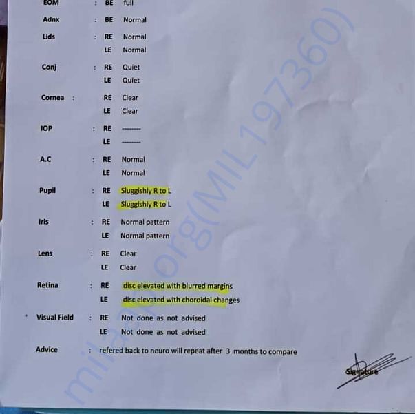 Medical Report