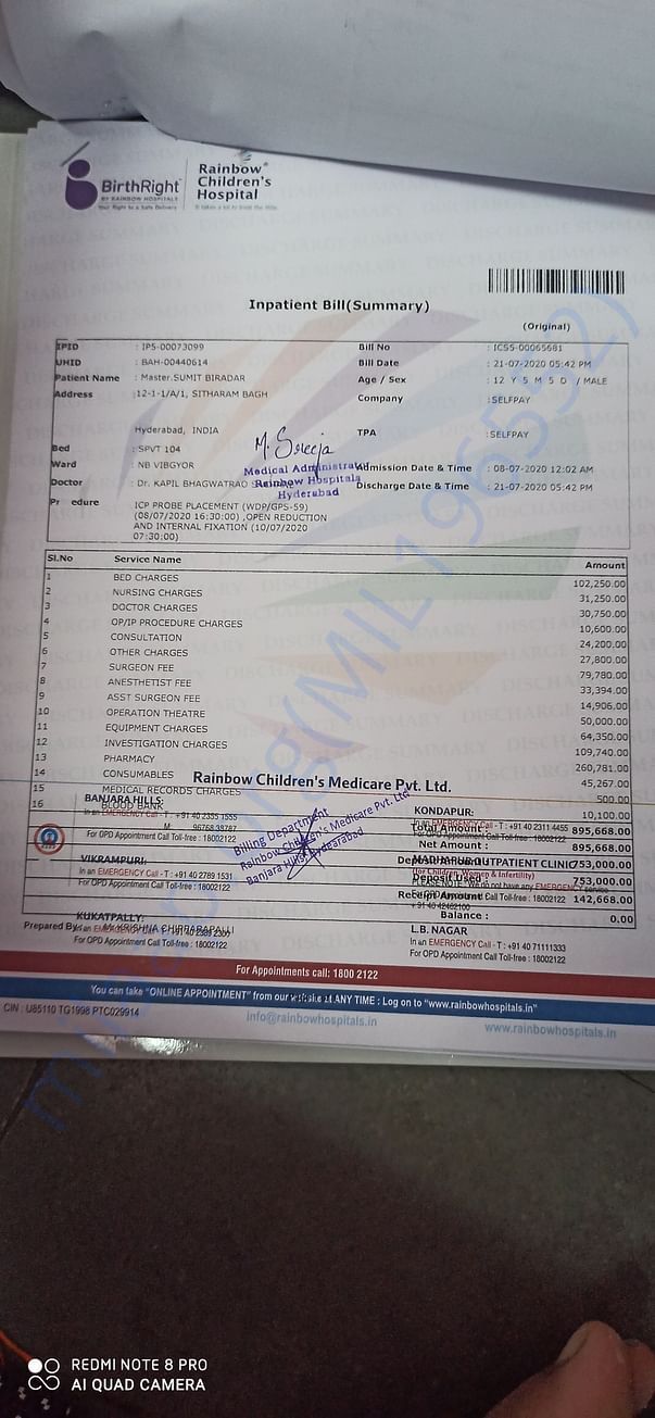 Hospital Bill