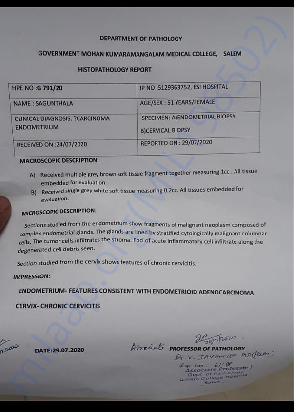 Biopsy report