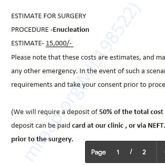 Estimation Letter