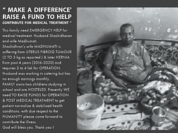 Madhumati Needs Your Urgent Support In Fighting Uterus Fibroid Tumor