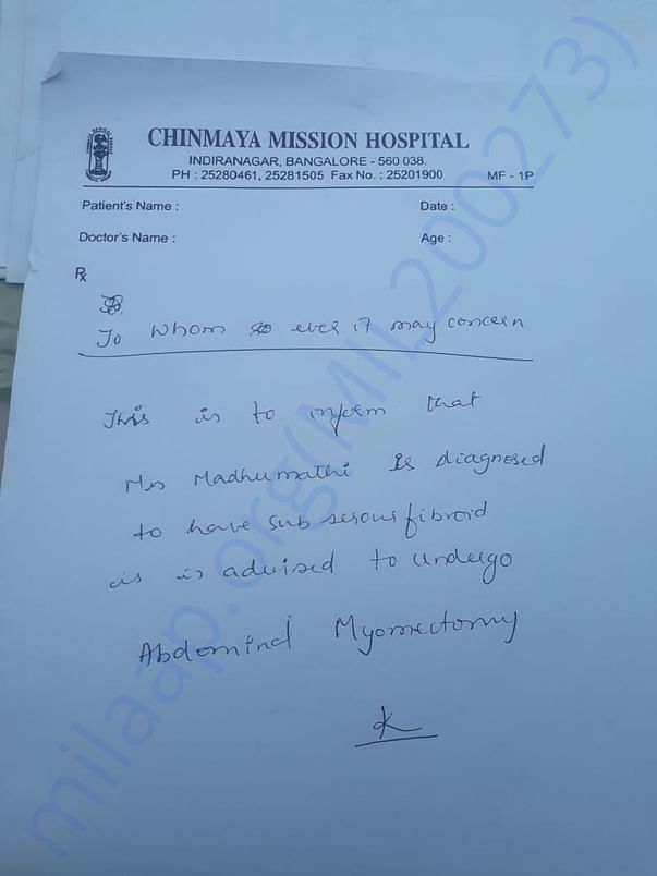 DOCTOR PRESCRIPTION AND ADVICE