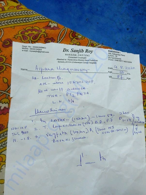 Prescription of Chemotherapy dose