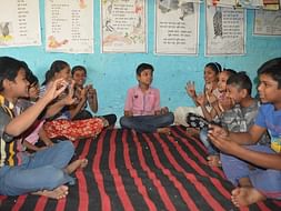 To create a reading atmosphere by Eklavya Foundation