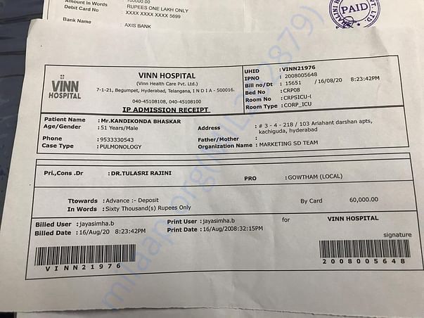 Hospital bills