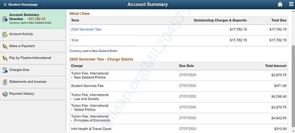 tuition fee proof