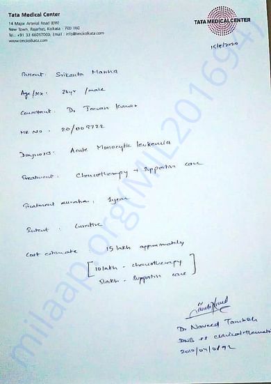 Doctor's Latest Given Report For Srikanta Manna Dada