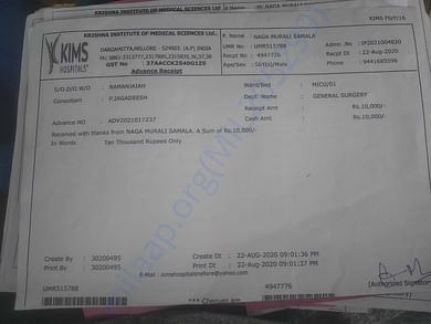 ICU per day Bill