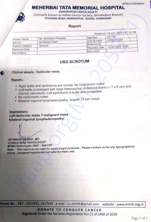 The medical documents attached
