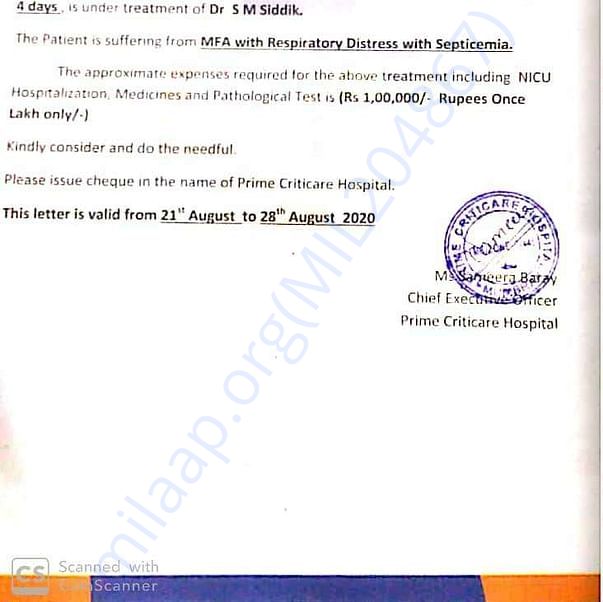 Estimation Letter