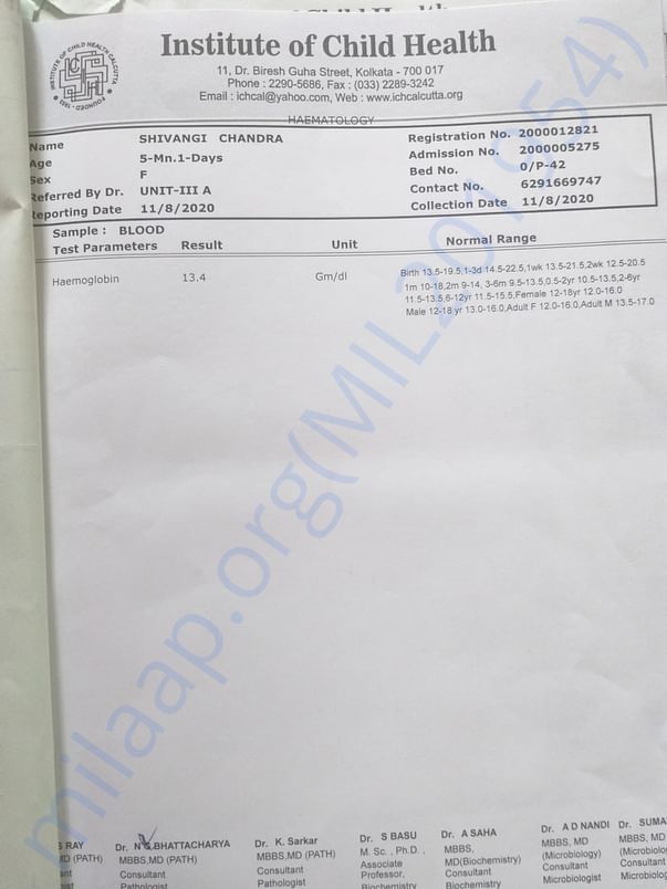 Hemoglobin report after second blood transfuaion
