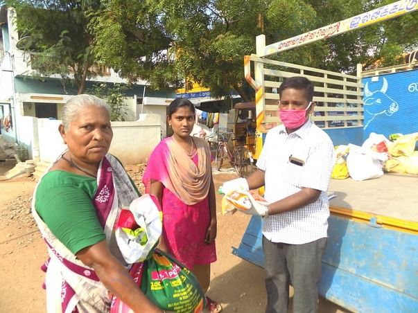 Distribution of Groceries and Sanitation