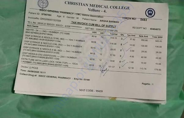 Medicine Invoice