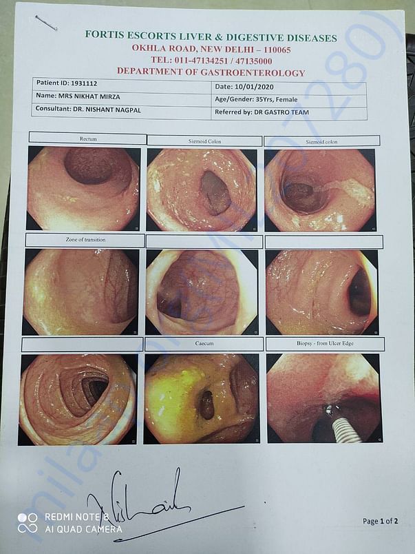 Report of disease
