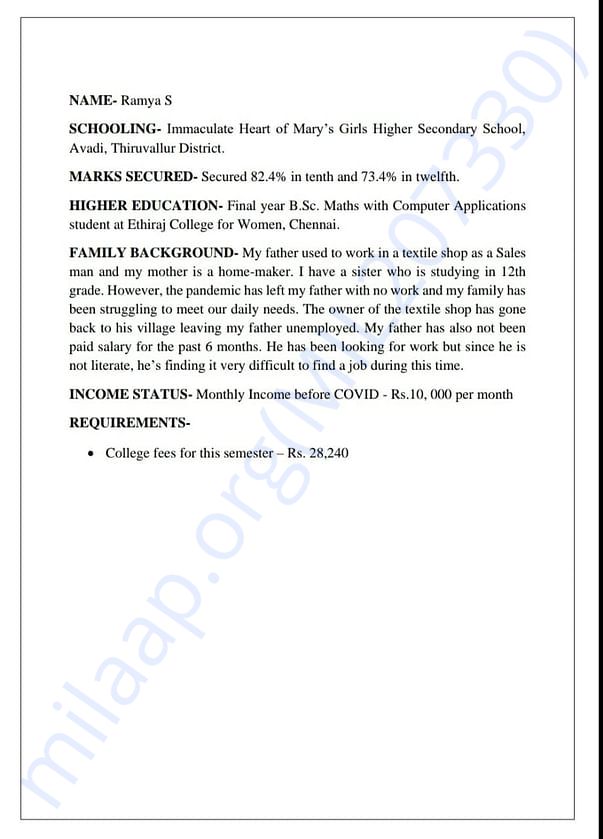 Student Profile