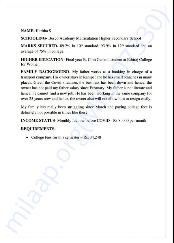 Student Profile