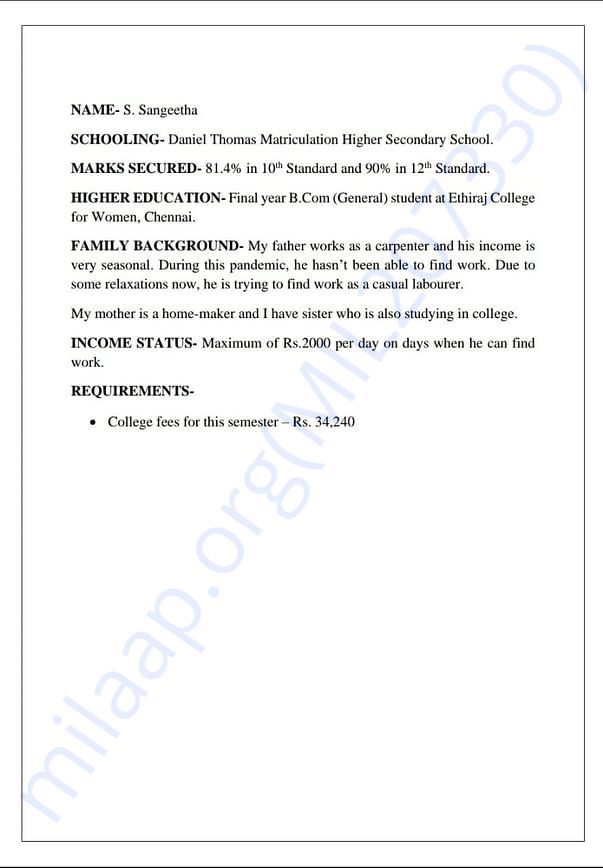 Student Profile