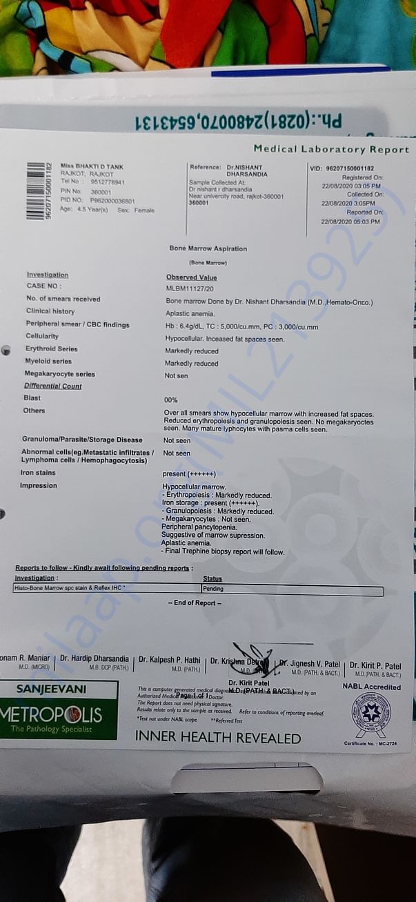 Bone marrow results