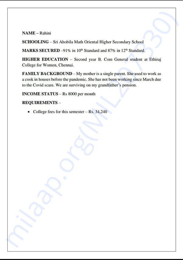 Student Profile