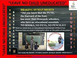 PUNE CITY, "LEAVE NO CHILD UNEDUCATED"