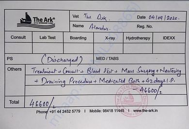 Medical bill