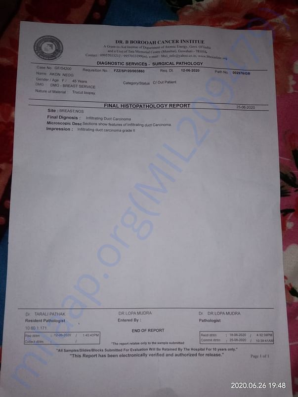 Biopsy Report
