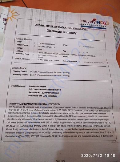Radiation treatment