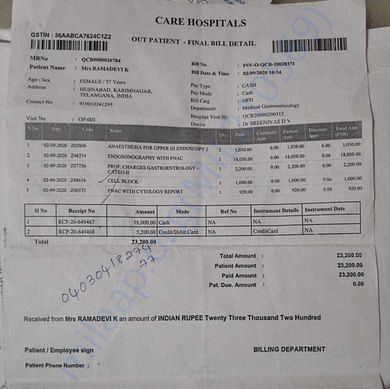 Medical Bill