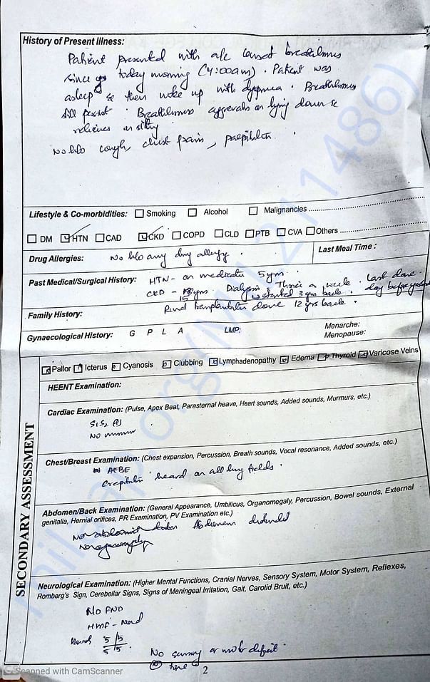 prescription / summary