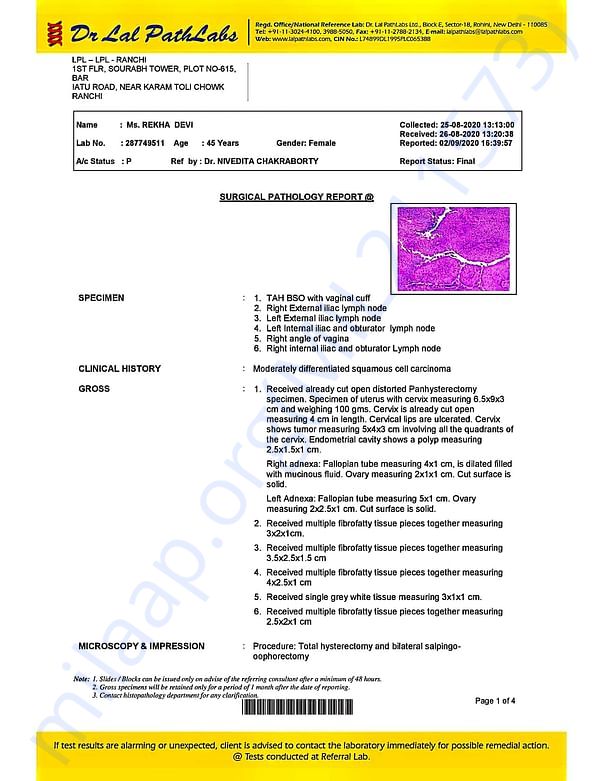 Biopsy report