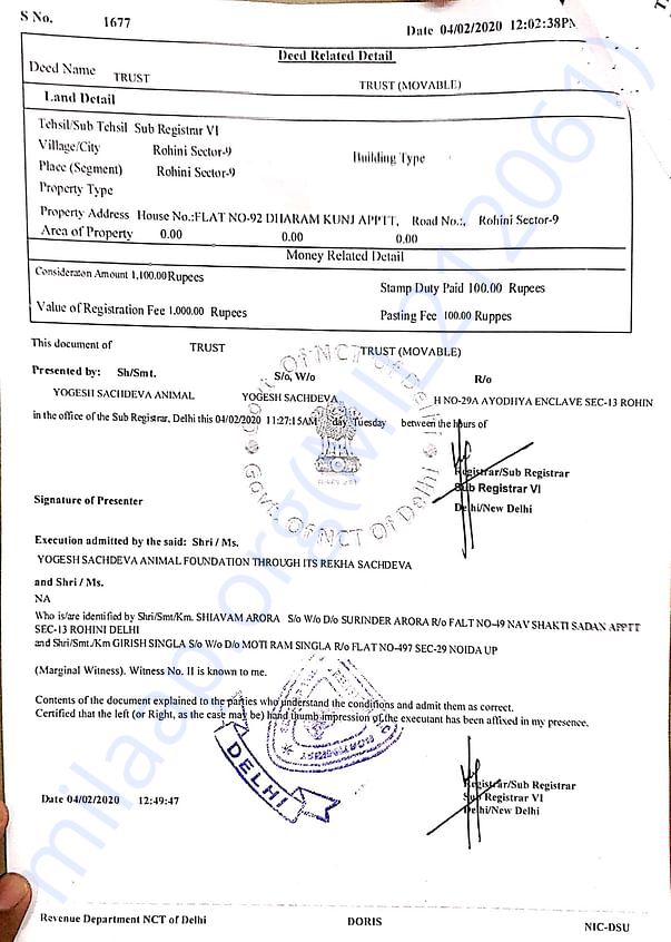 Documents of my charity
