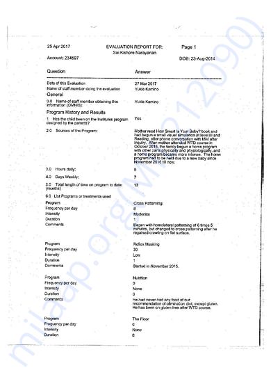 Medical Report