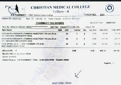 hospital prescription