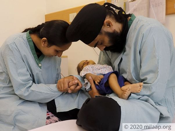 5 months old Avnoor needs your help fight Biliary Atersia
