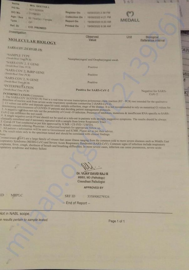 COVID-19 Report