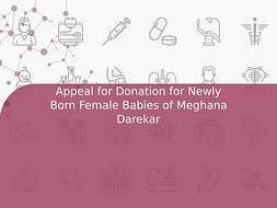 Appeal for Donation for Newly Born Female Babies of Meghana Darekar