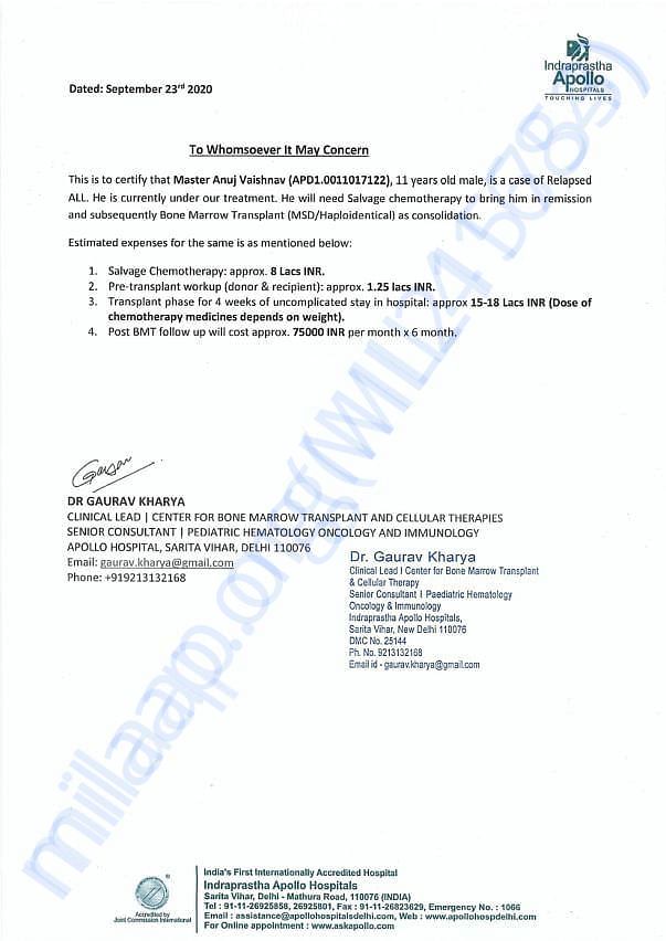 Estimate Letter