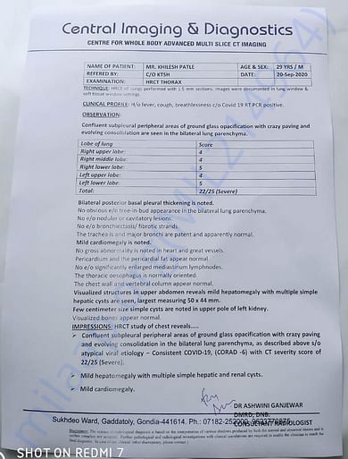 CT Scan Report