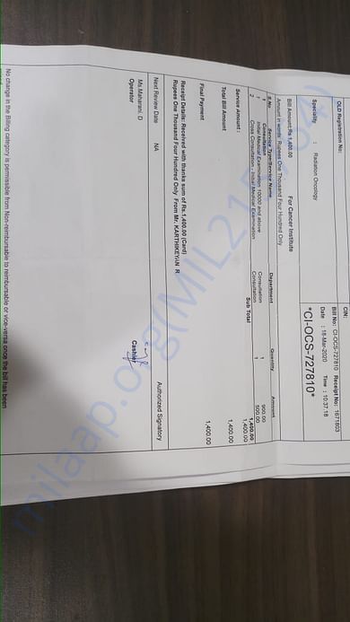 Cross Consultation - Initial Medical Examination